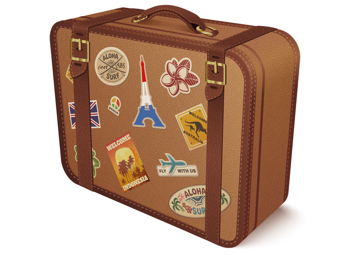 Koffer nach einem Gap Year